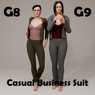 Casual Business Suit for Genesis 8 Female / Genesis 9