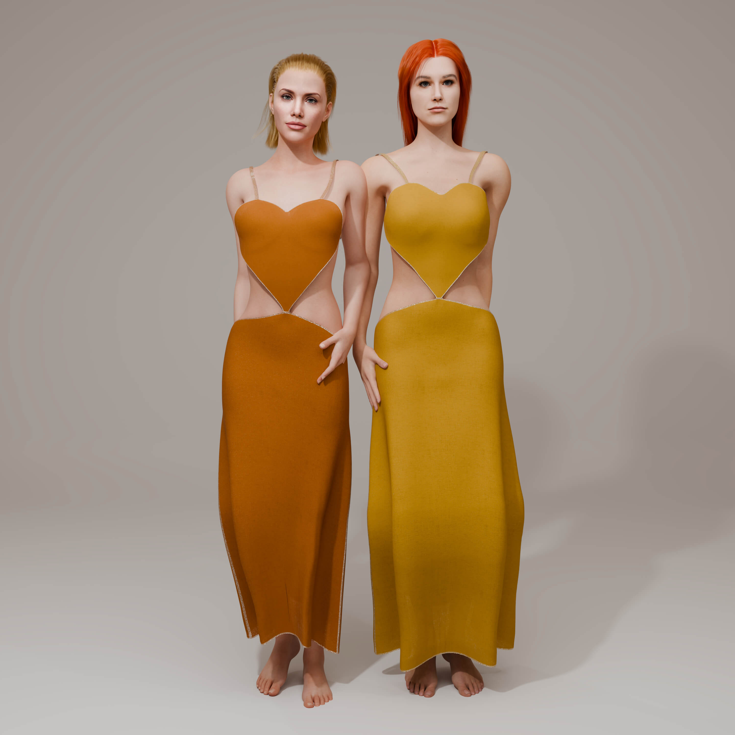 Heartshape Dress for Genesis 8 Female / Genesis 9 Daz Content