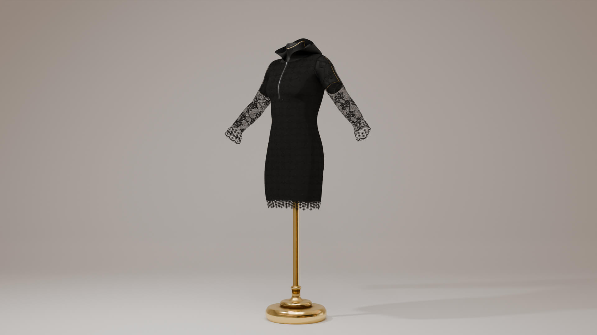 Lace Hooded Dress for Genesis 8 Female / Genesis 9 Daz Content