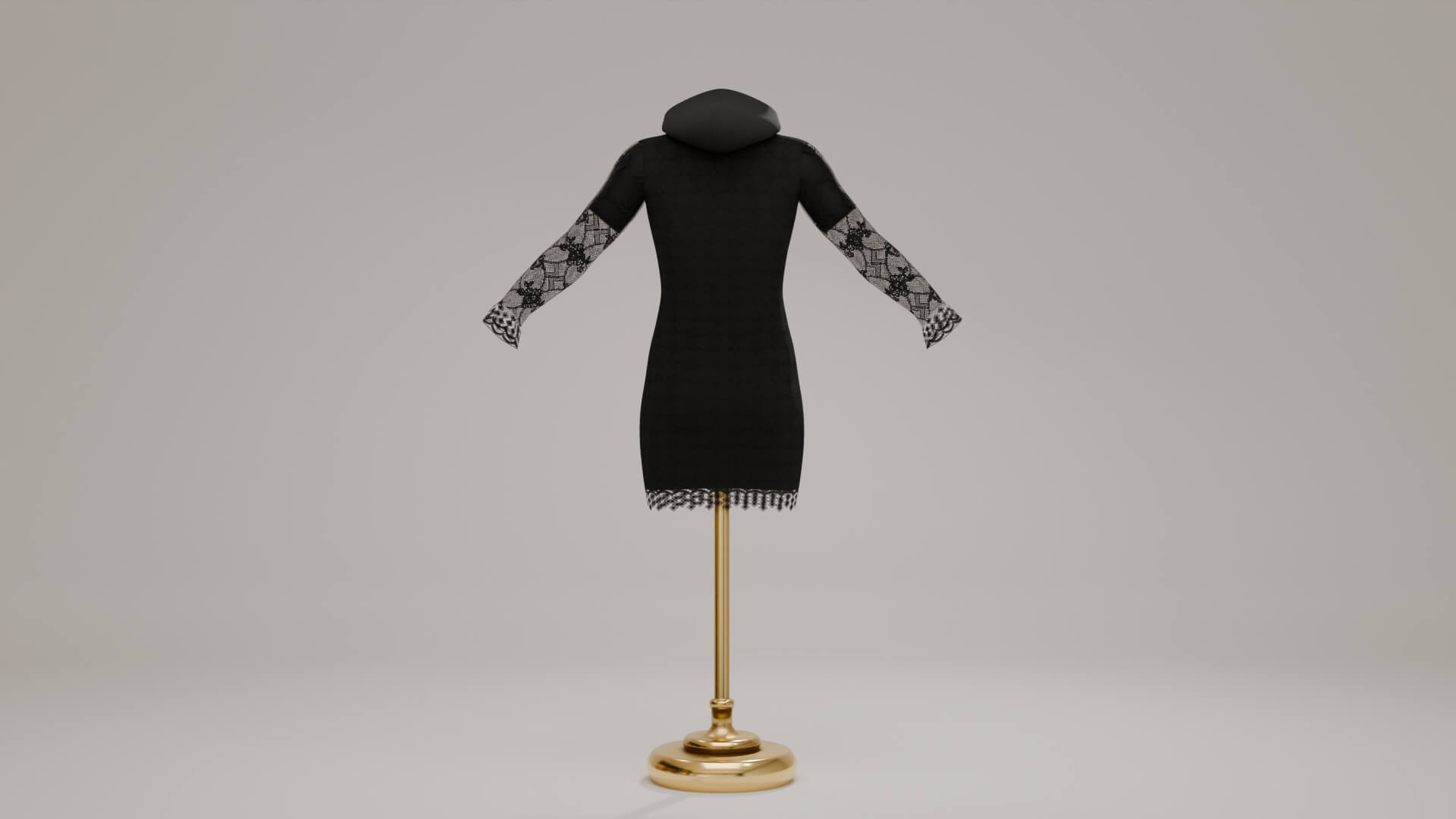 Lace Hooded Dress for Genesis 8 Female / Genesis 9 Daz Content