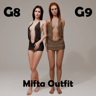 Mifta Outfit for Genesis 8 Female / Genesis 9