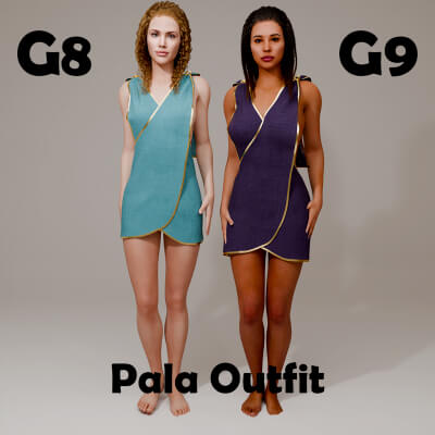 Pala Dress for Genesis 8 Female / Genesis 9