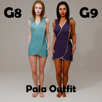 Pala Dress for Genesis 8 Female / Genesis 9