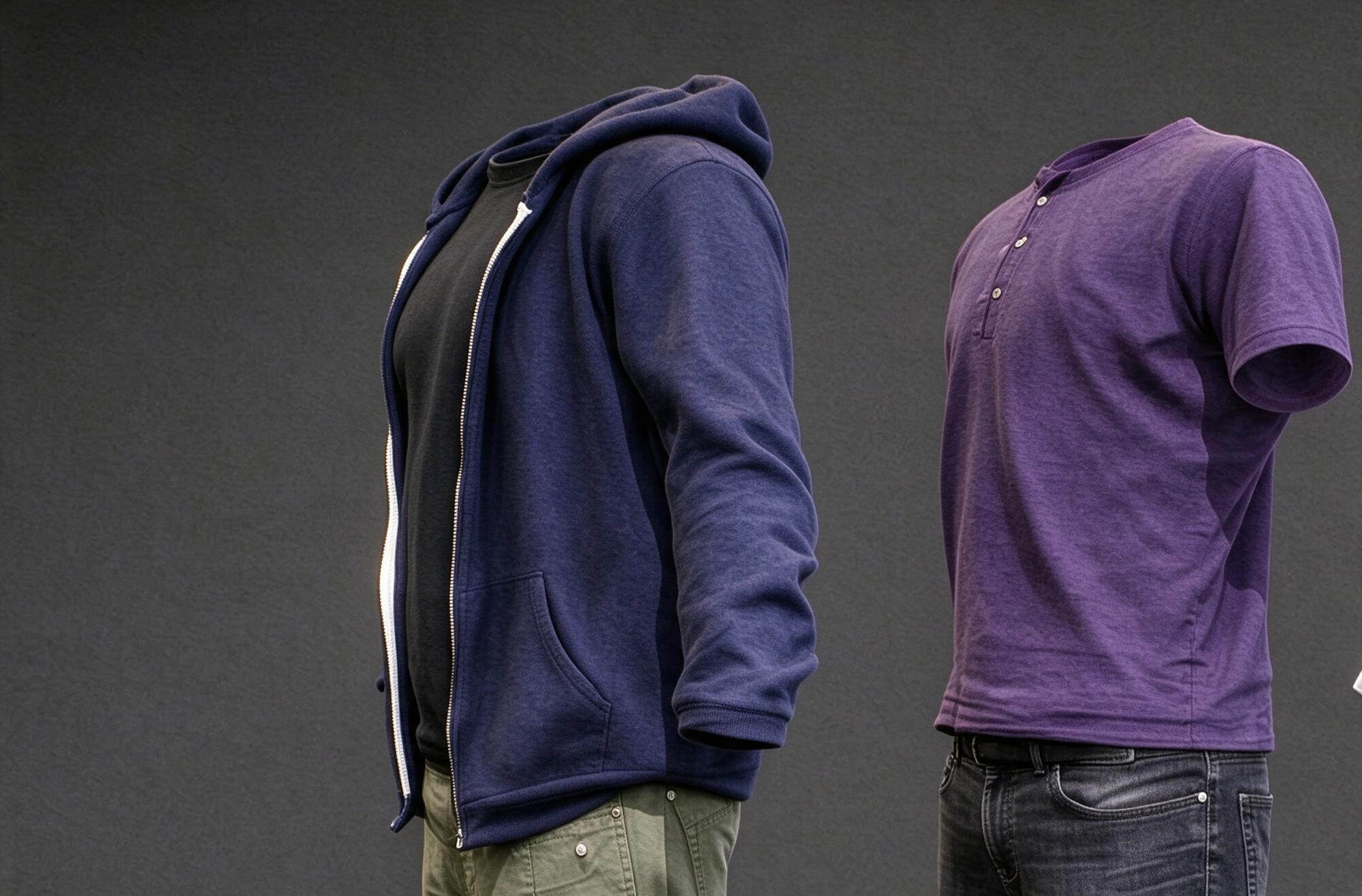 Men Casual Outfit Clothing Mannequin 3D Model Pack 3D Model