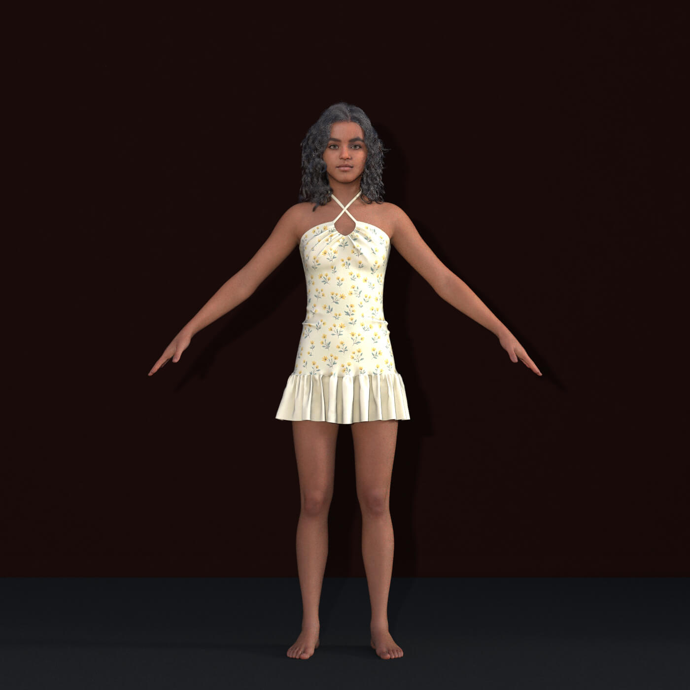 RS Carla - African Teen Genesis 9 Realistic Girl Daz Content