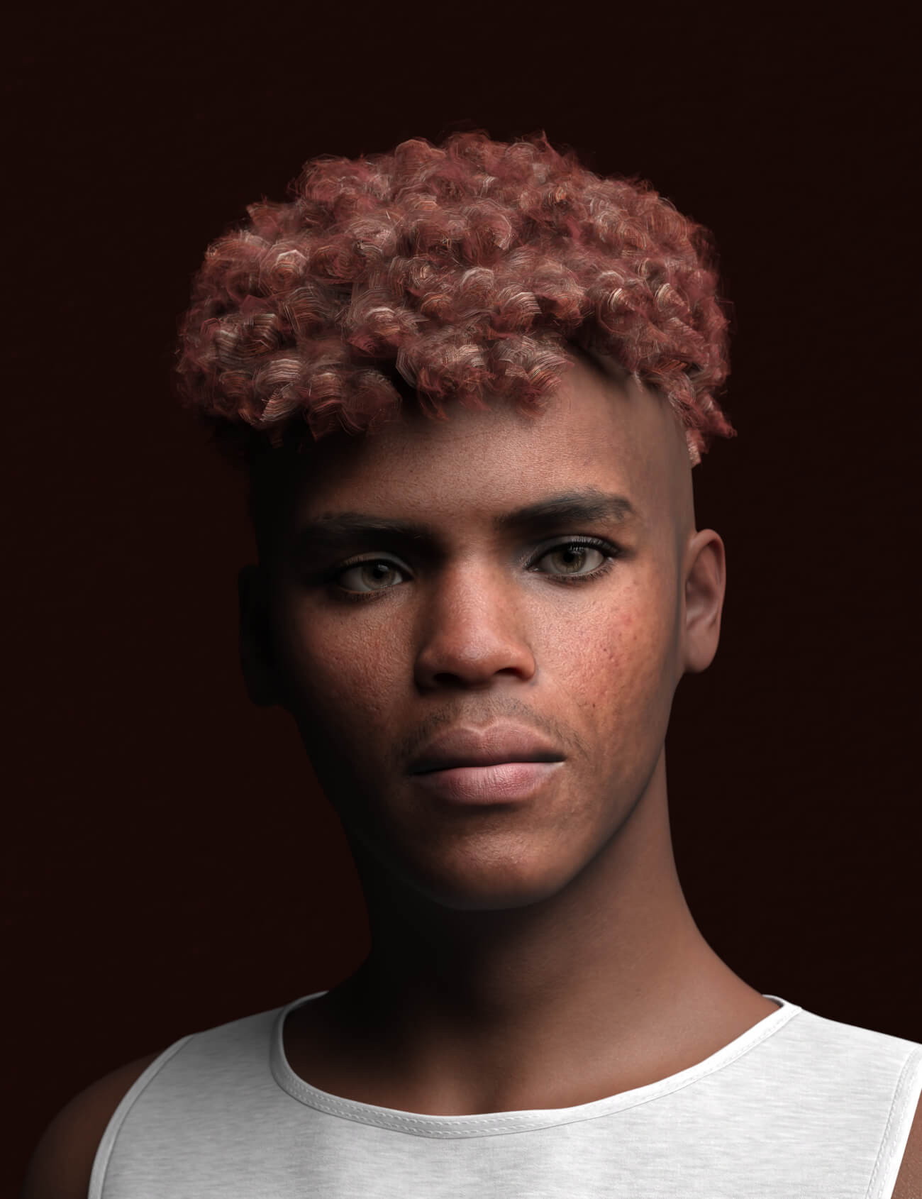 RS Hair - Afro Curly Short Male Hair for G8 Daz Content