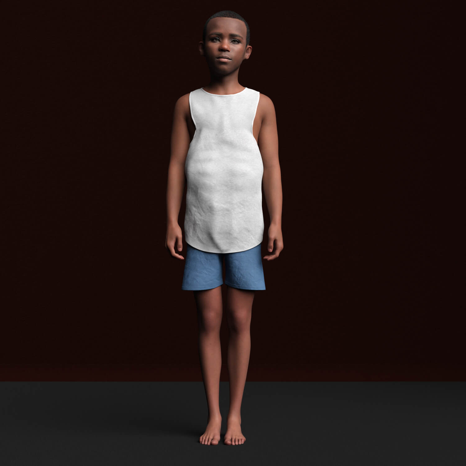 RS Obi - Native African Genesis 9 Realistic Kid Boy Daz Content by Rajibmkt