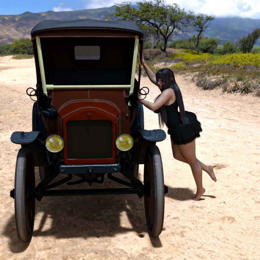 RN Ford Model T & 5 Poses G8F Daz Content