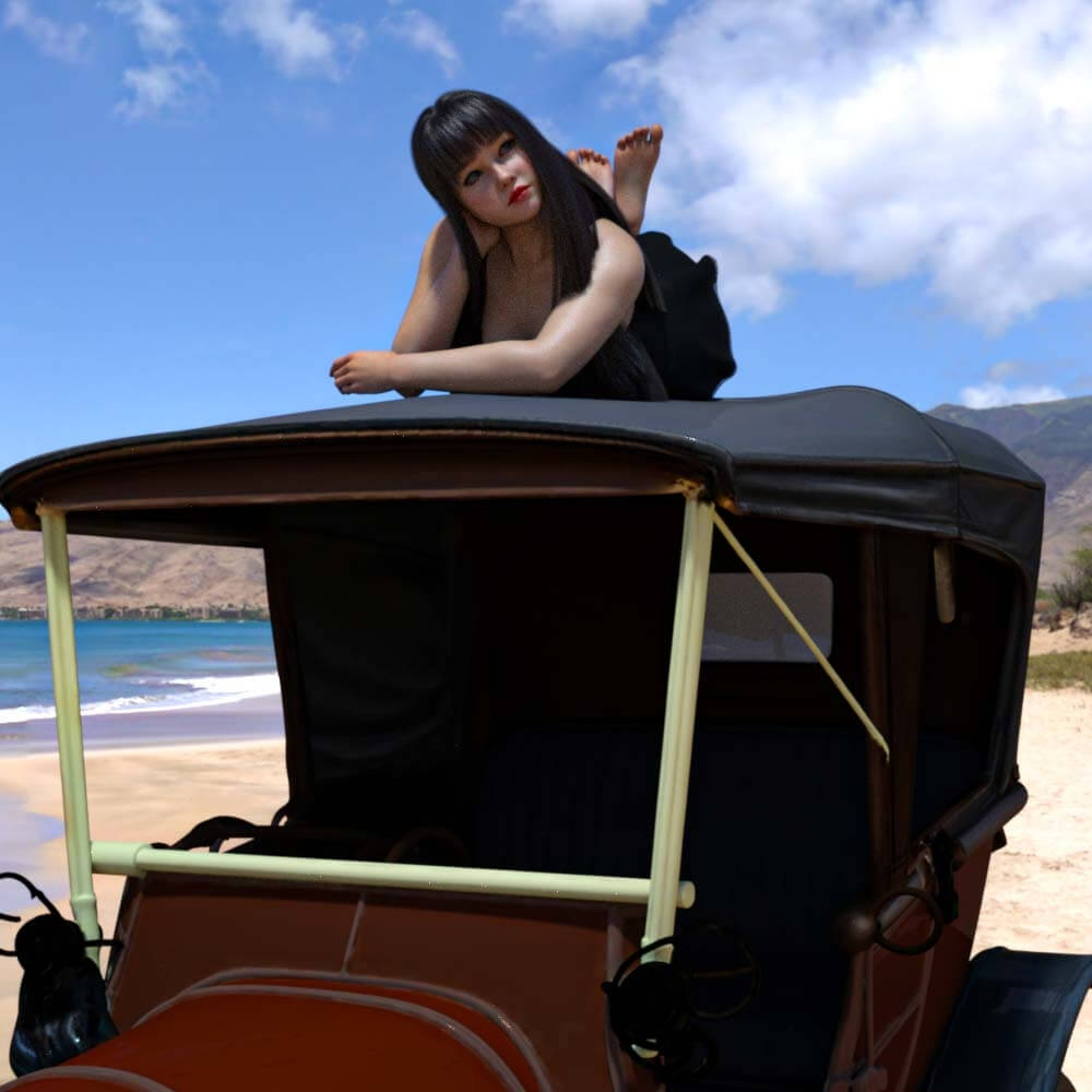 RN Ford Model T &amp 5 Poses G8F Daz Content