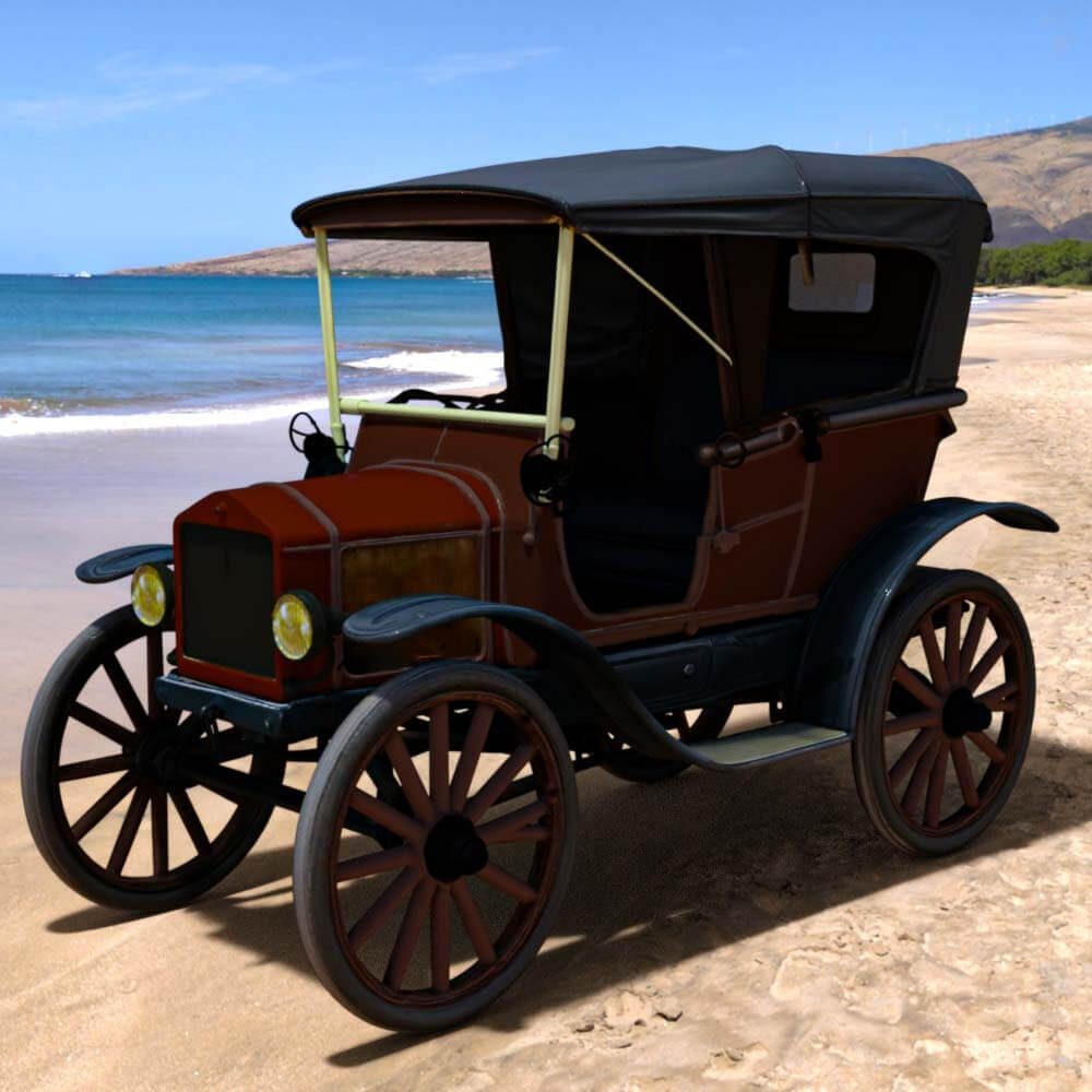 RN Ford Model T & 5 Poses G8F Daz Content