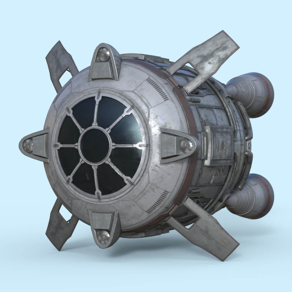 Sci-Fi Spaceship Prop for Daz Studio Daz Content
