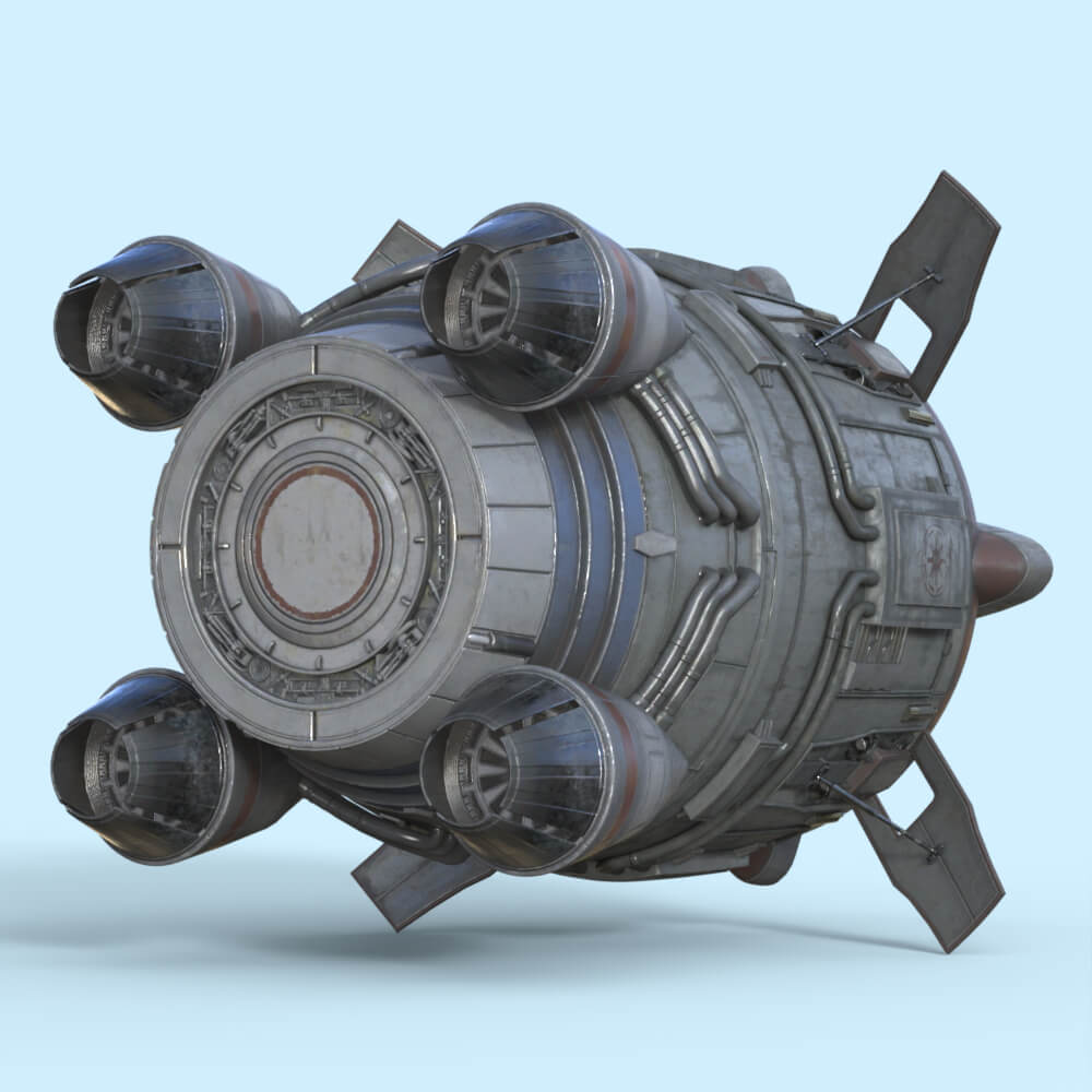 Sci-Fi Spaceship Prop for Daz Studio Daz Content