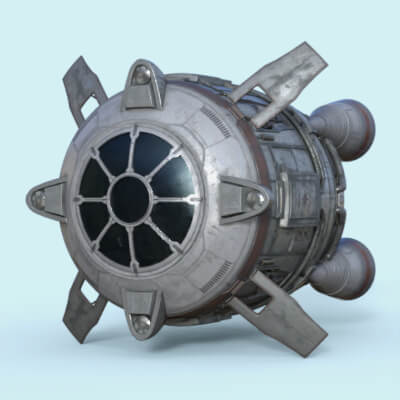 Sci-Fi Spaceship Prop for Daz Studio
