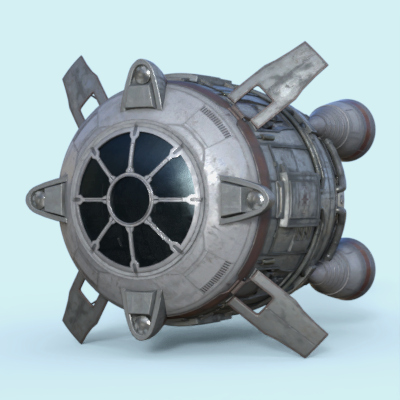 Sci-Fi Spaceship Prop for Daz Studio