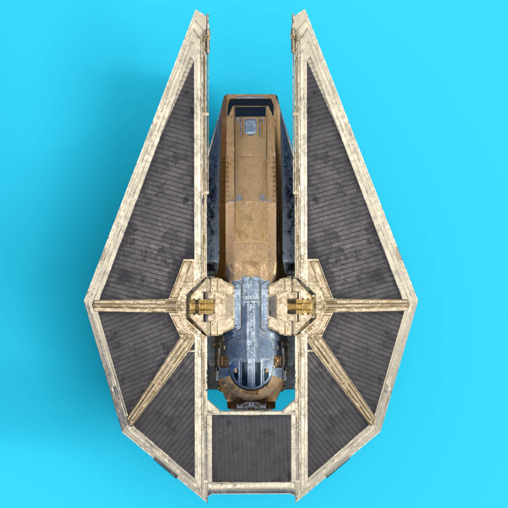 Star Wars Tie Reaper Prop for Daz Studio Daz Content