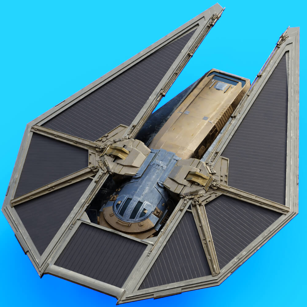 Star Wars Tie Reaper Prop for Daz Studio Daz Content