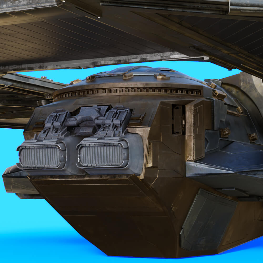 Star Wars Tie Reaper Prop for Daz Studio Daz Content