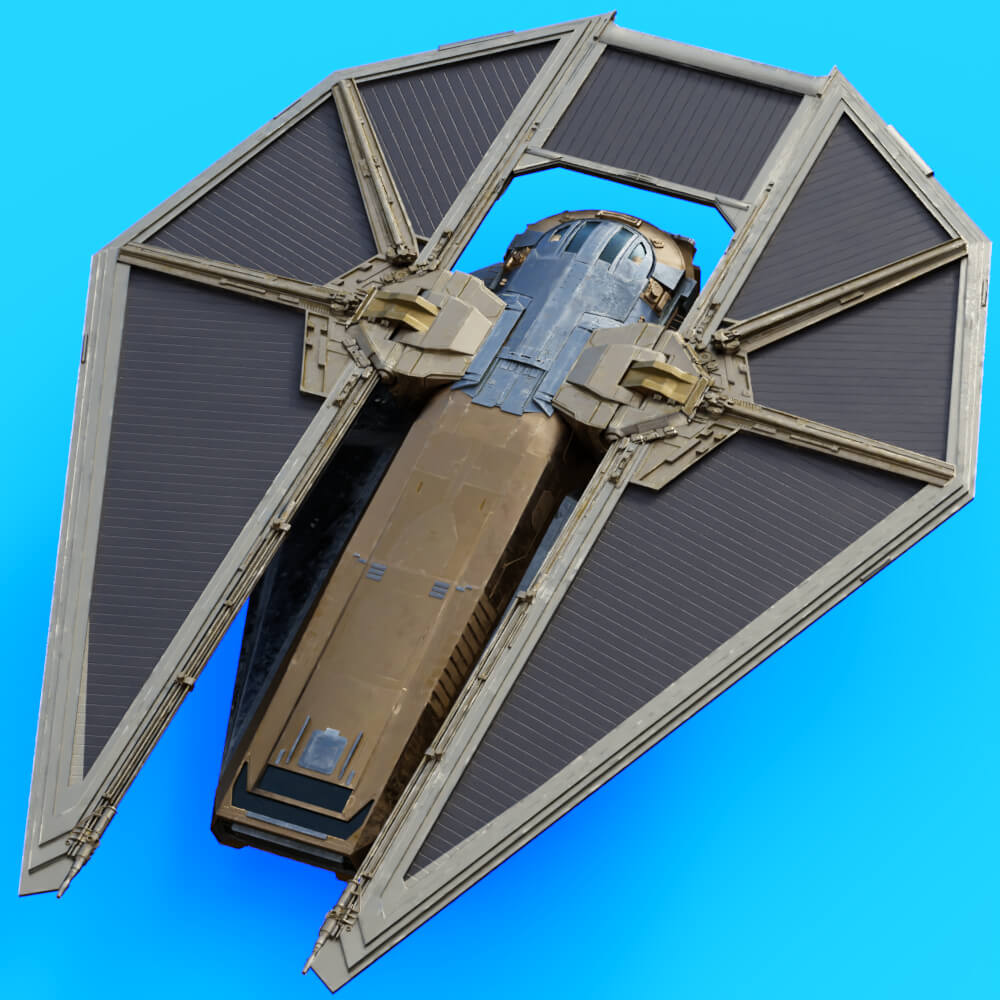 Star Wars Tie Reaper Prop for Daz Studio Daz Content