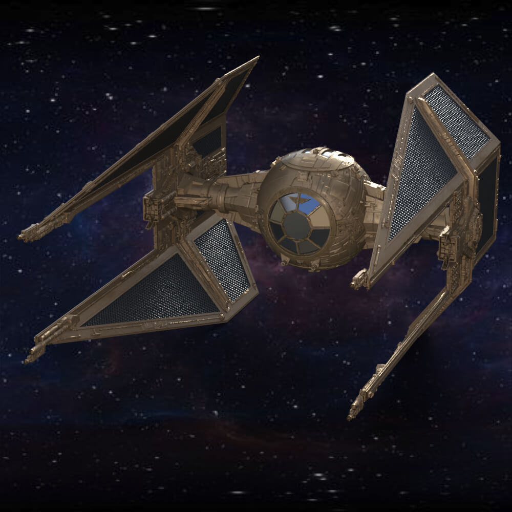Star Wars TieInterceptor Prop for Daz Studio Daz Content