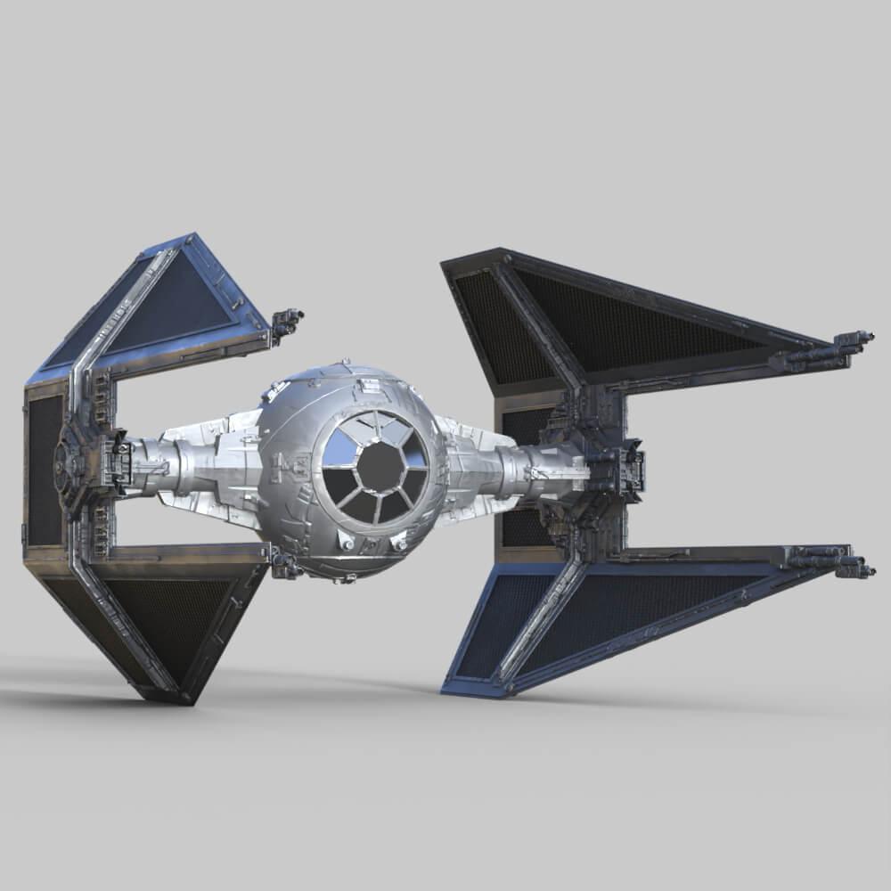 Star Wars TieInterceptor Prop for Daz Studio Daz Content