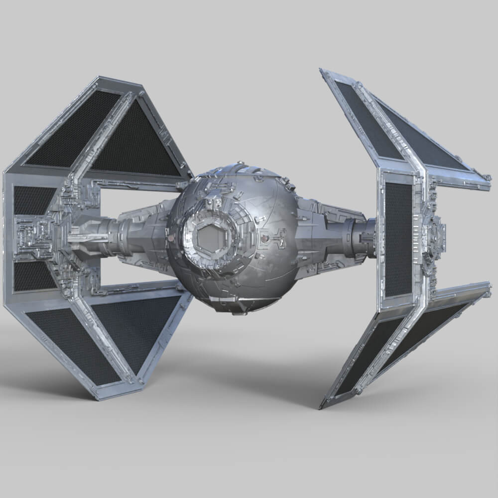 Star Wars TieInterceptor Prop for Daz Studio Daz Content