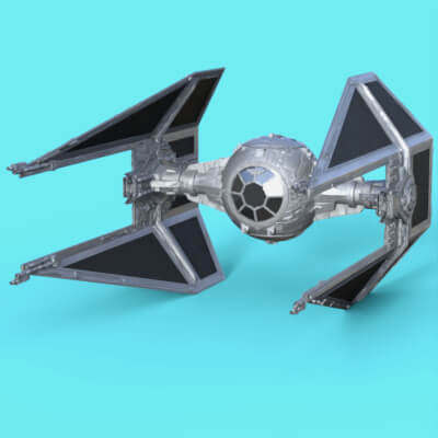 Star Wars TieInterceptor Prop for Daz Studio