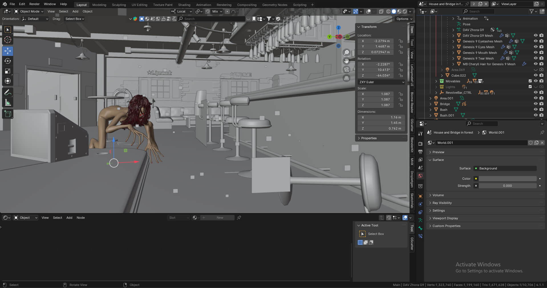 After Hours 3D Render, Digital Artwork by Rasheed123