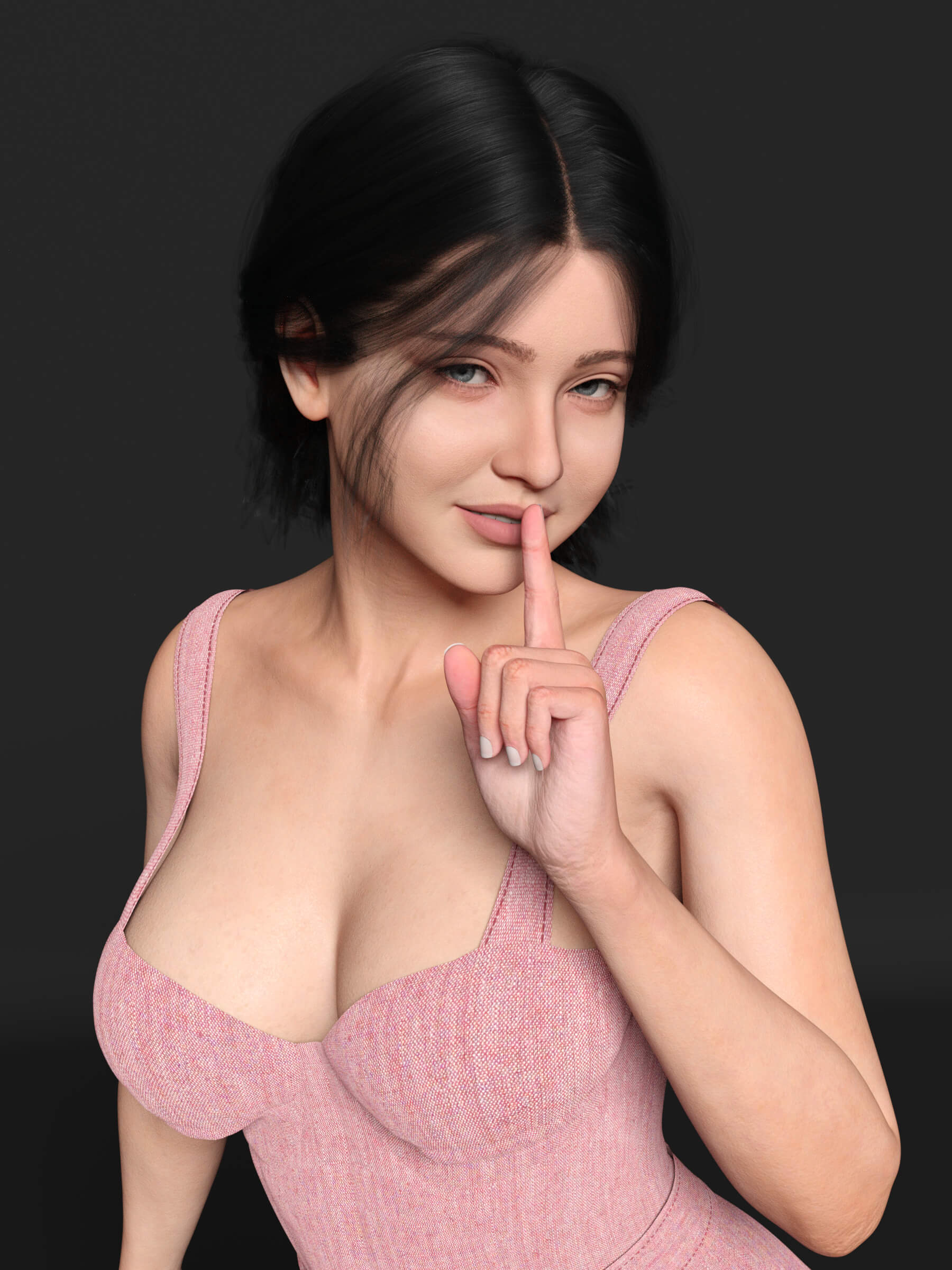RT Milysa 3D Render, Digital Artwork by RatInTie