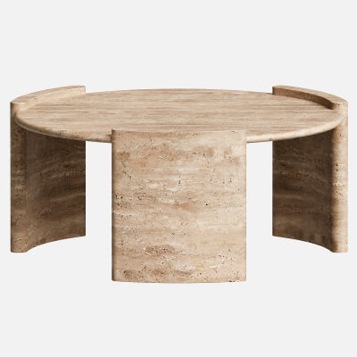 Alice-Travertine Coffee Table