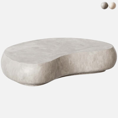 Bean-Shaped Outdoor Coffee Table
