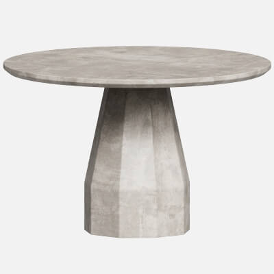 Chrysanthe Indoor and Outdoor Round Dining Table
