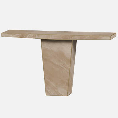 Midcentury Modern Travertine Console, Italy