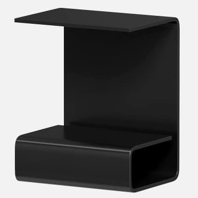 Modern Black Acrylic End Table