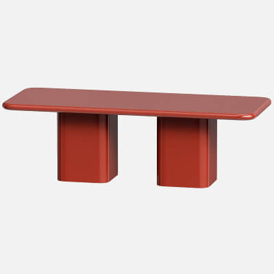 Pranzo Red Dining Table