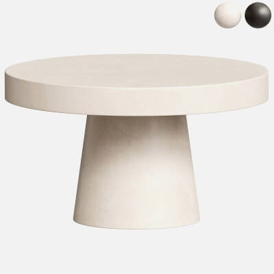 Prevelly Modern Concrete Round Coffee Table