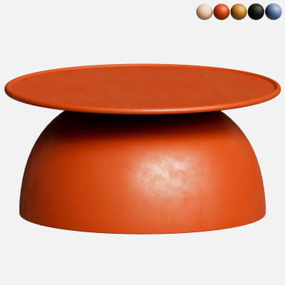 Rina Outdoor Concrete Coffee Table