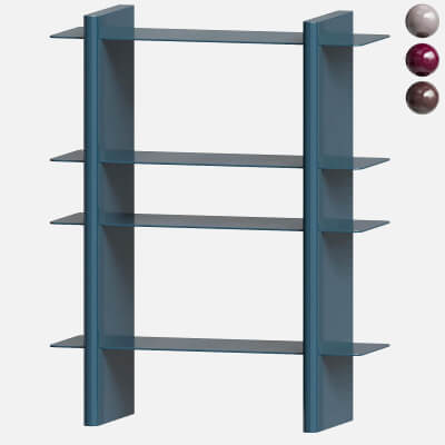 Shelf with Rami Metal Elements