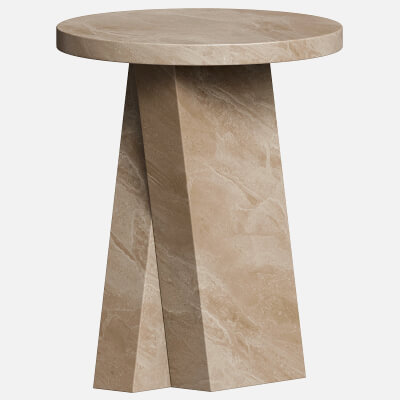 Xara Travertine Side Table