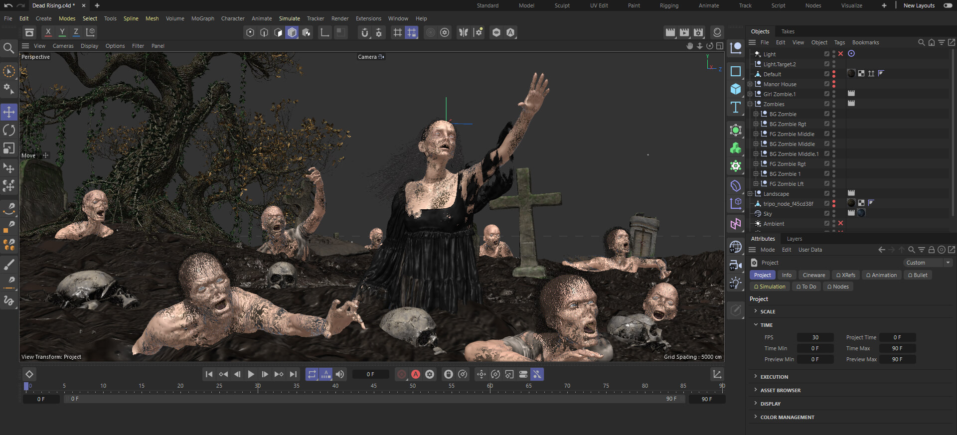 Dead Rising 3D Render, Digital Artwork by RedSpartan