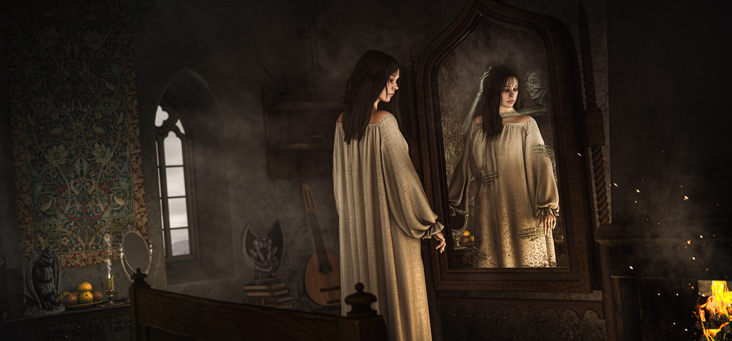 Elizas Curse 3D Render, Digital Artwork by RedSpartan