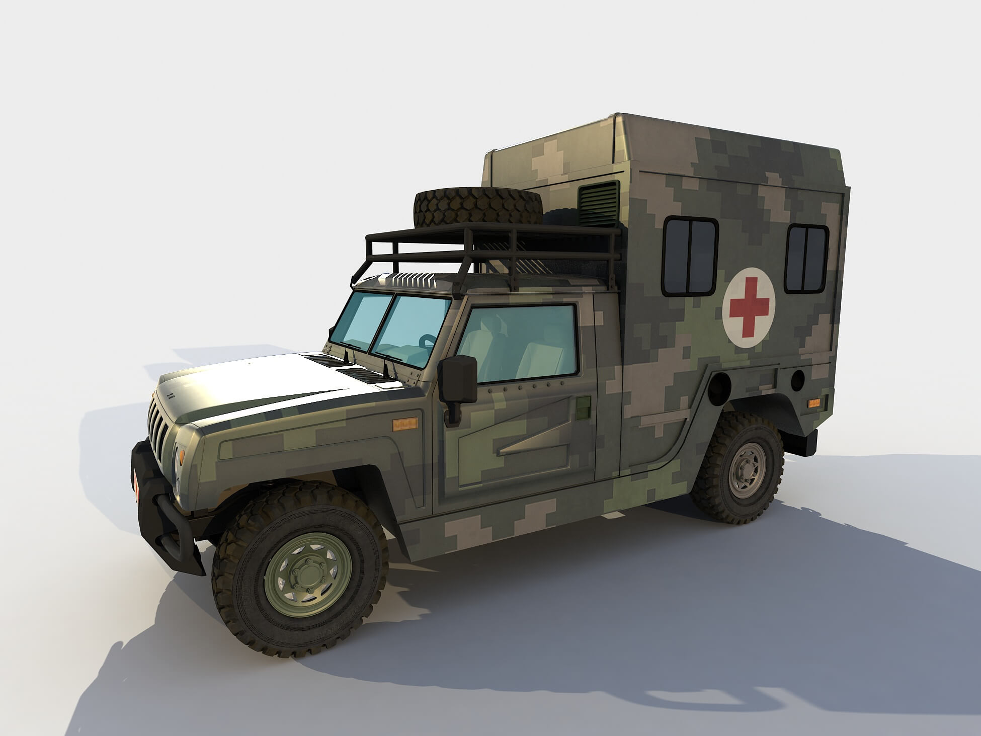 BAIC Warrior Ambulance Version 3D Model