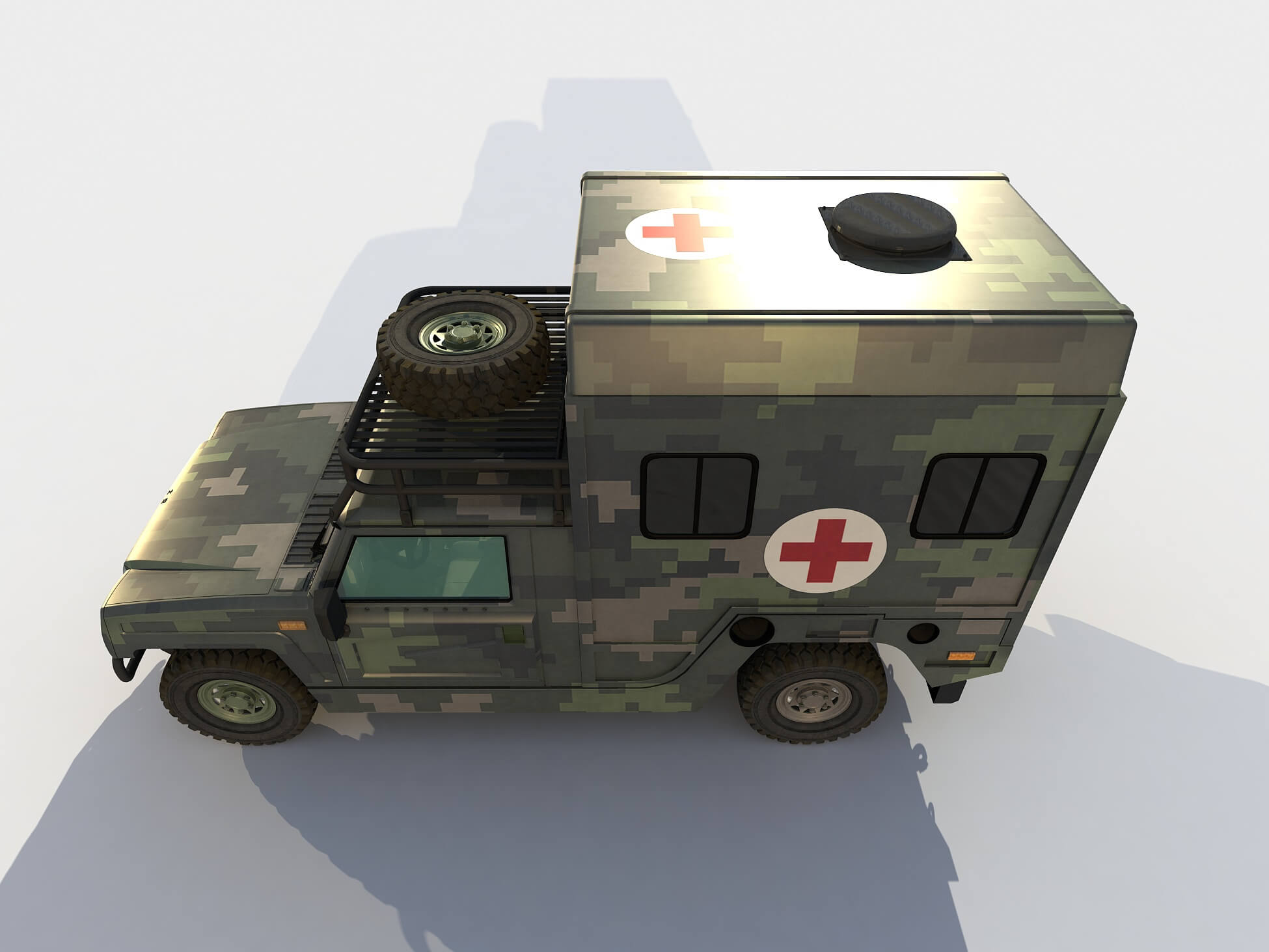 BAIC Warrior Ambulance Version 3D Model