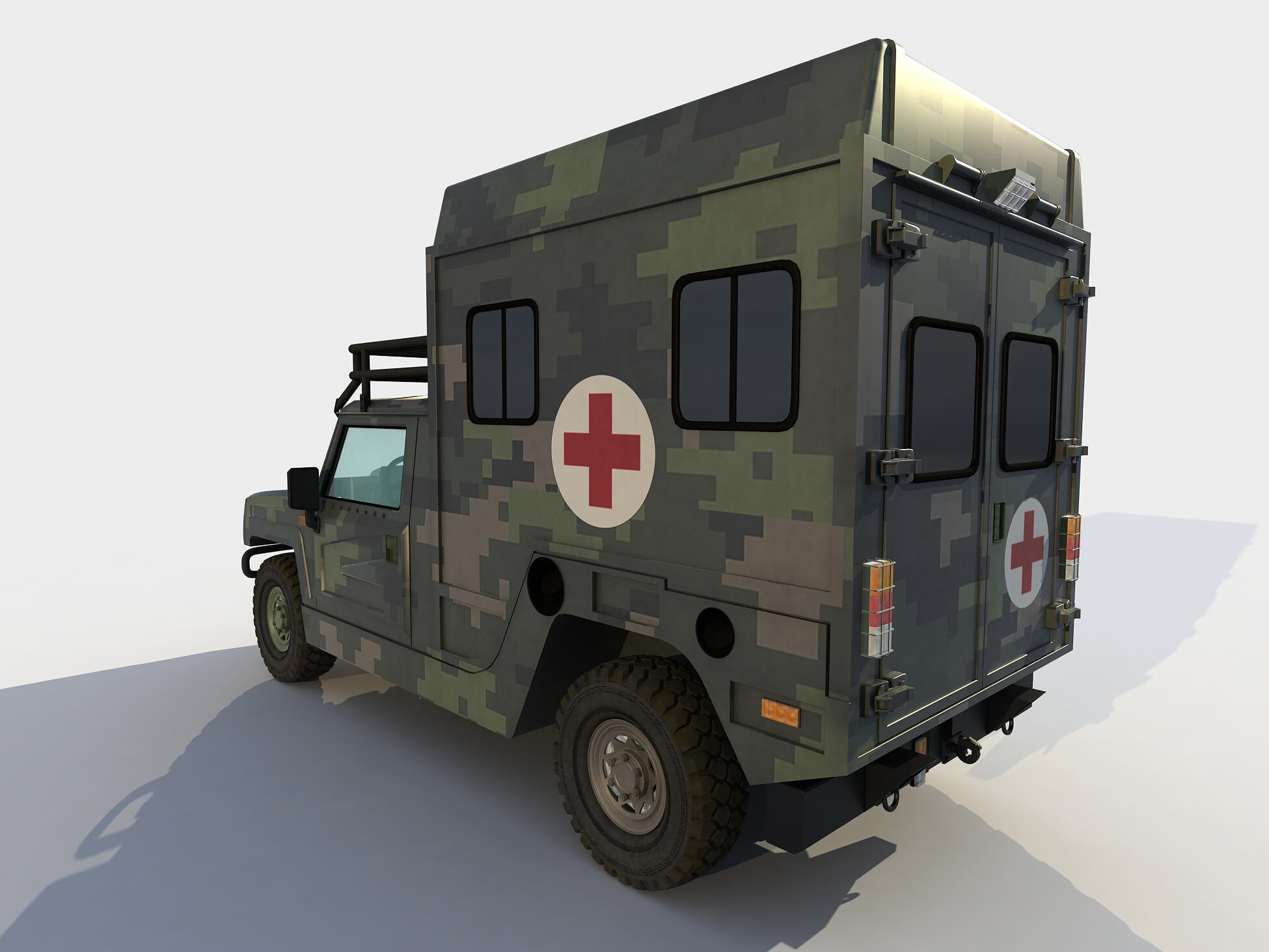 BAIC Warrior Ambulance Version 3D Model