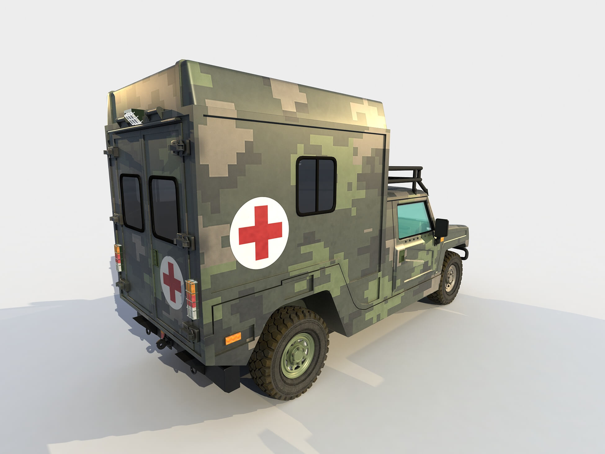 BAIC Warrior Ambulance Version 3D Model