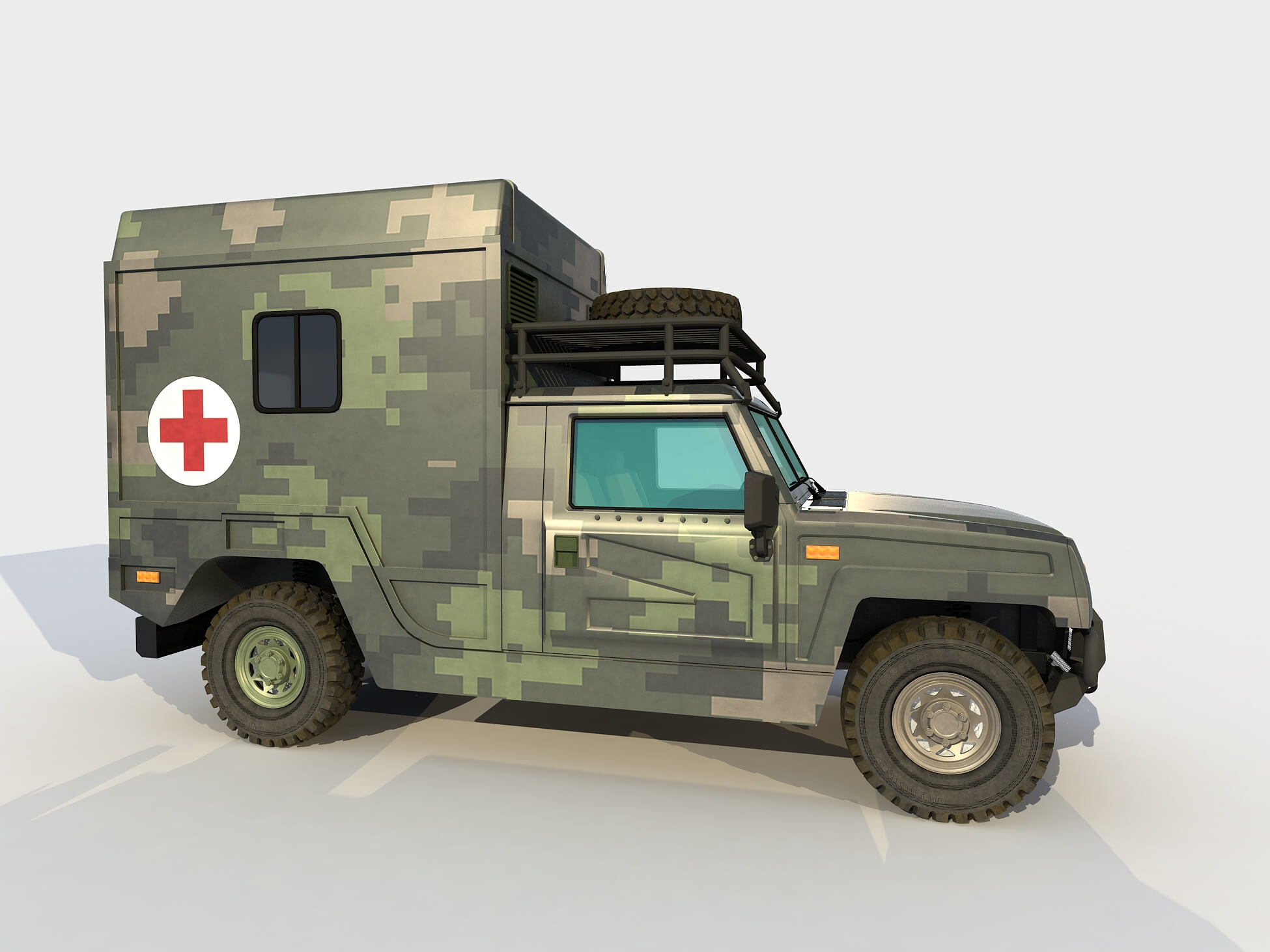 BAIC Warrior Ambulance Version 3D Model