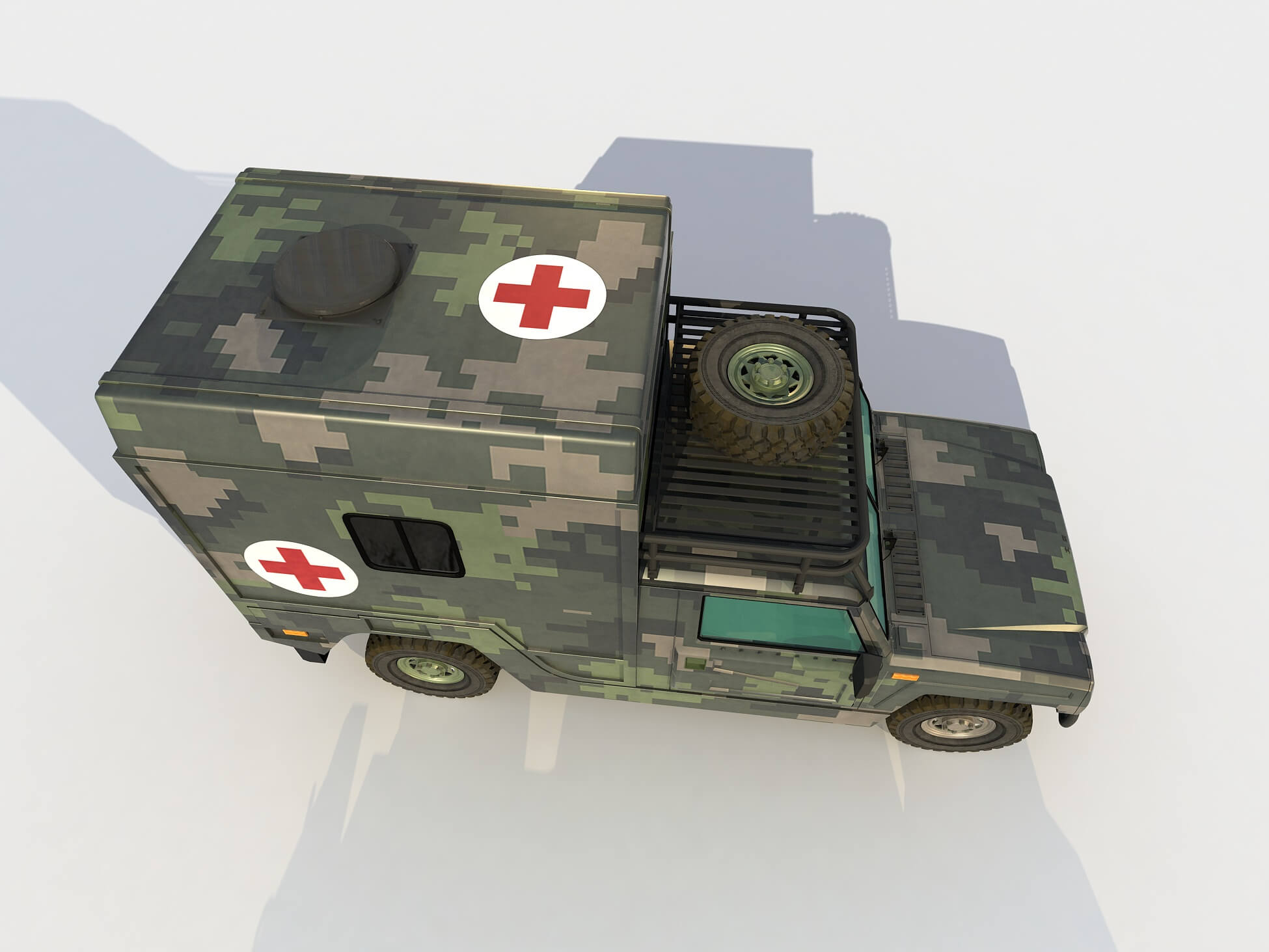 BAIC Warrior Ambulance Version 3D Model