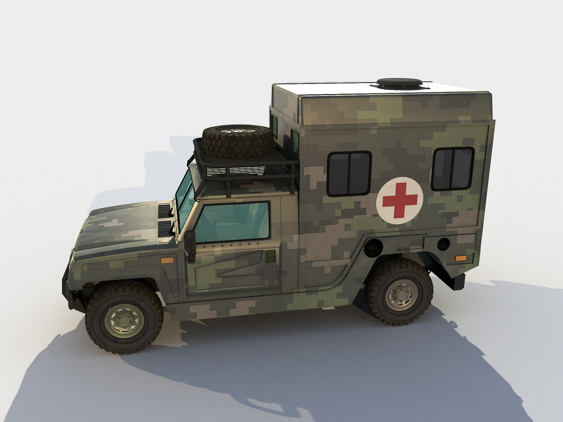 BAIC Warrior Ambulance Version 3D Model