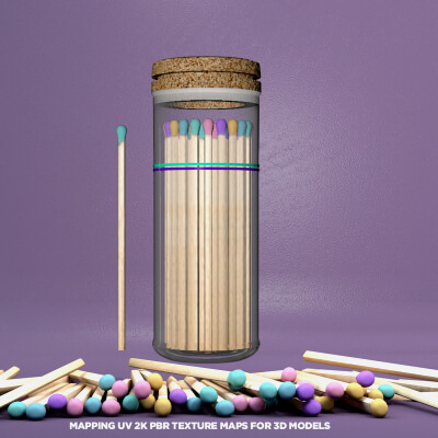 Colored Matchsticks
