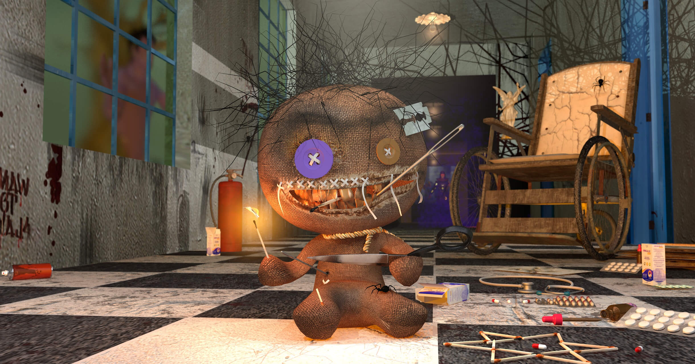 Woodoo Feel 3D Render, Digital Artwork by renatodalle