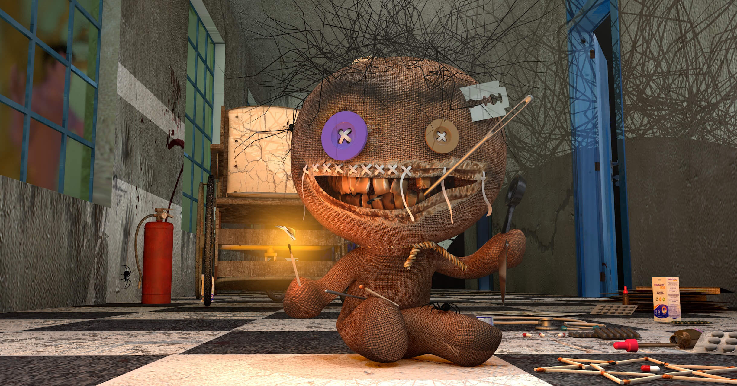 Woodoo Feel 3D Render, Digital Artwork by renatodalle